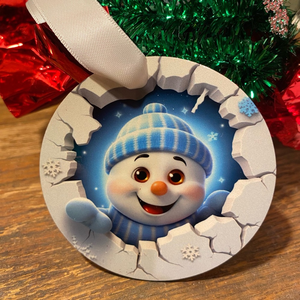 2/$15 SALE! Snowman Christmas Ornament
